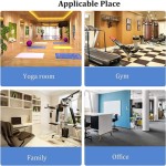 ヨガマット壁掛けホルダー – フォームローラーとタオル用6層収納ラック、ヨガブロック対応の103cmメタルオーガナイザー、ブラック